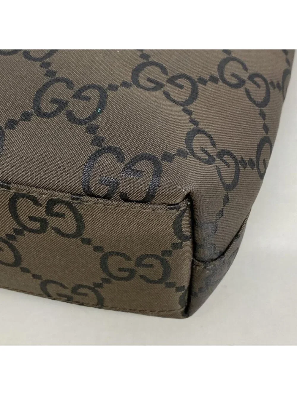 Gucci Shoulder Bag GG Nylon Brown